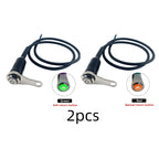 LED Motorcycle Switch ON+OFF Handlebar Mount Aluminum Alloy Waterproof 12V Fog Light Lamps Motorbike Horn Push Button Switch