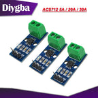 ACS712 ACS724 module 5A 20A 30A range current detection board Hall current sensor 05B