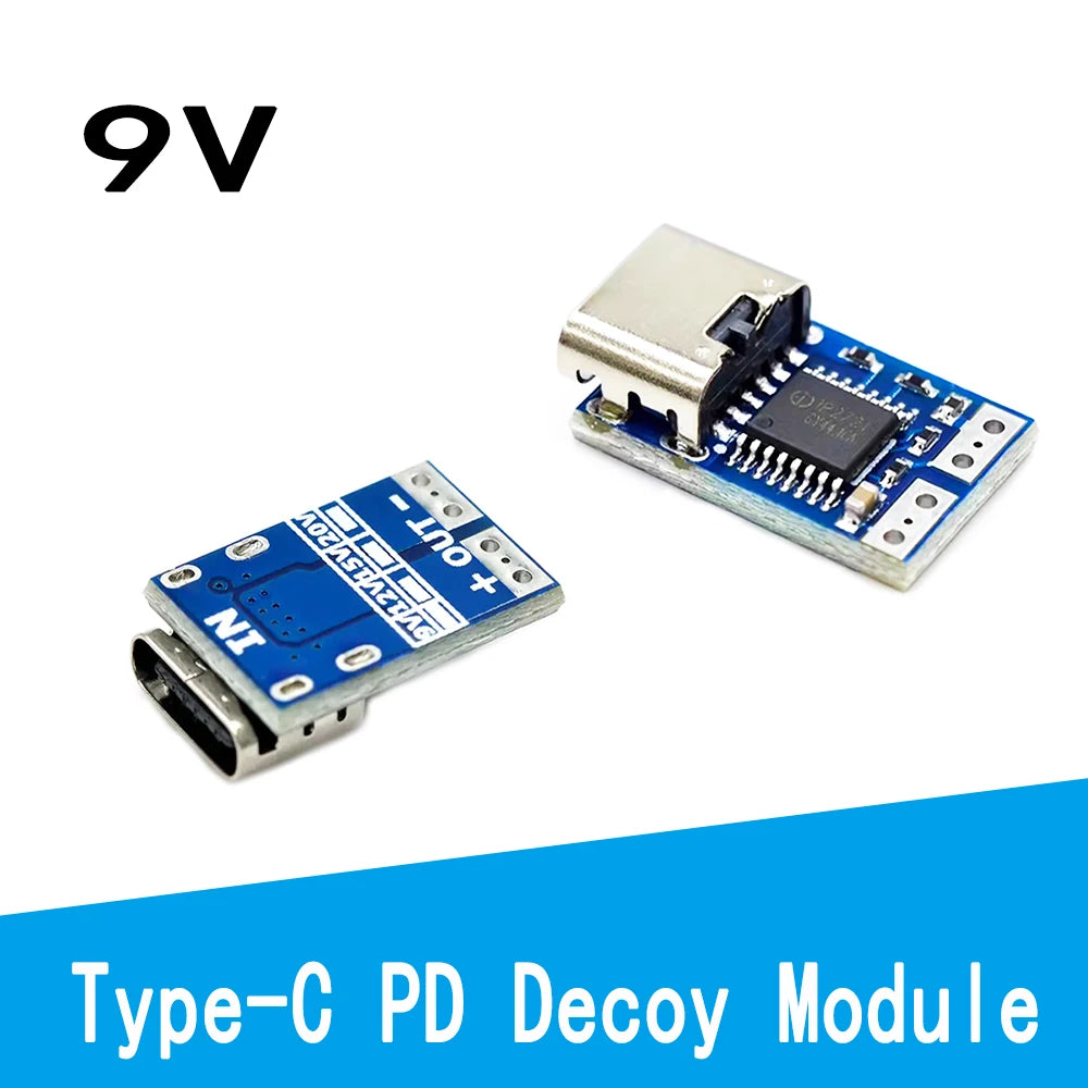 Type-C PD Decoy Module PD23.0 To DC Trigger Extension Cable QC4 Charger 9V 12V 15V 20V PDC004-PD Best Quality All Check