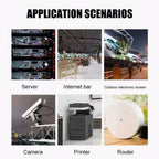 IP68 Waterproof RJ45 Network Connector Shielded Circular Waterproof Joint RJ45 Plug Panel Cat6A Gigabit Network