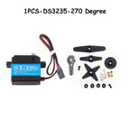 Dsservo 35kg DS3235 Pro Digital Servo Steel Gear Coreless Motor Waterproof 180/270 Degree for 1:8 1:10 1:12 RC Car Robot Crawler
