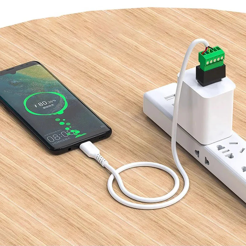 USB 2.0 Type A Male/Female to 5 Pin Screw Connector USB Jack with Shield Screw Terminal Plug Socket for Computer TV Keyboard