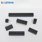 10pcs 2.0mm Double Row Straight Female 2-40P Pin Header Socket Connector 2x2/3/4/5/6/7/8/9/10/12/14/15/20/25Pin PH=4.3MM