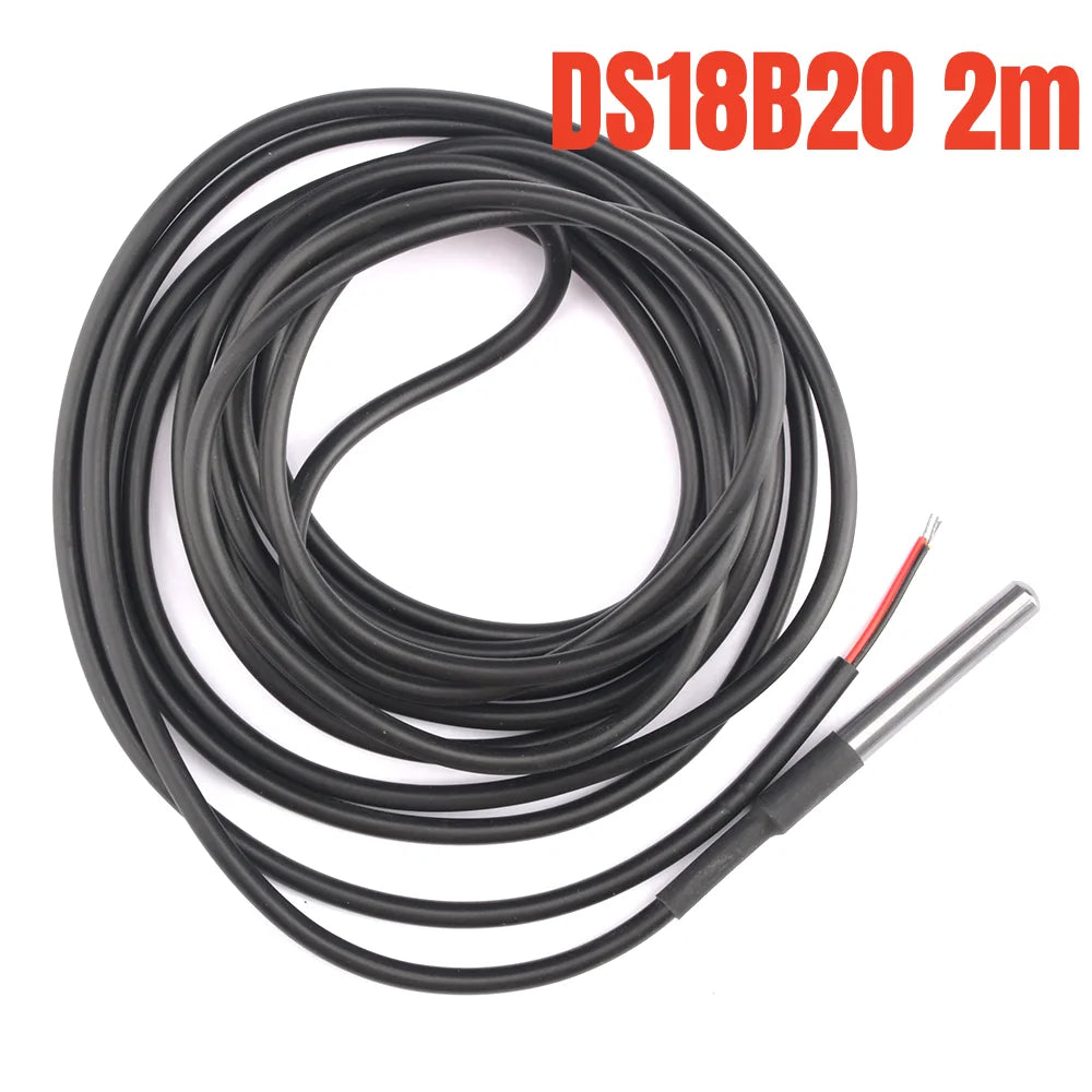 Thermistor Waterproof Temperature Controller Sensor Probe W1209 STC-1000 W3001 Thermostat 0.5m/1m/2m/3m DS18B20 NTC 10K 1% 3950