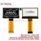 1.54 inch OLED Module 1.54” Display LCD Screen Resolution 12864 128x64 SSD1309 Driver Blue White Yellow 4Pin/7Pin IIC Interface
