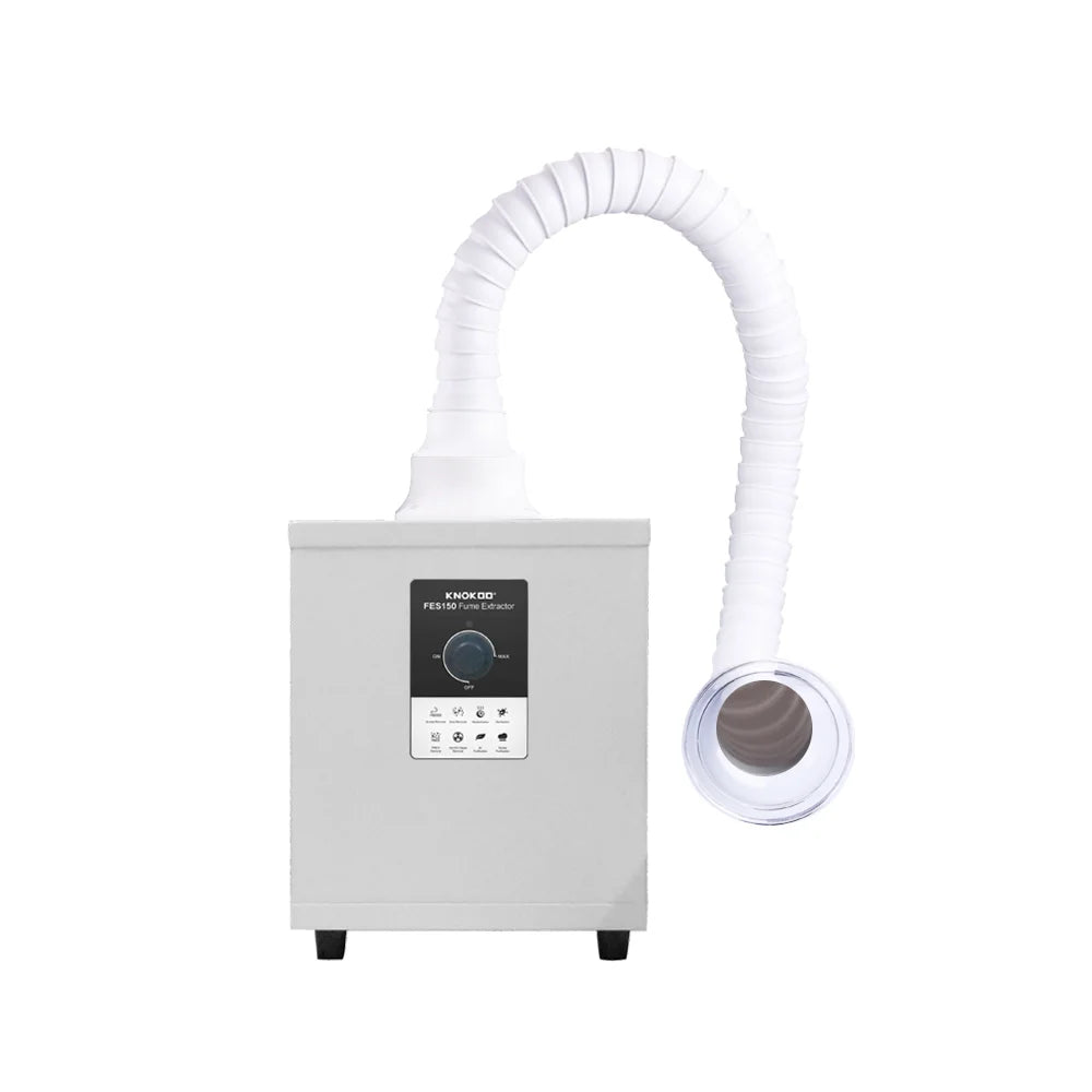 KNOKOO Soldering Fume Extractor FES150 Welding Smoke Absorber Air Purifier for Keratin Nail Salon Vacuum, Laser and 3D Printing
