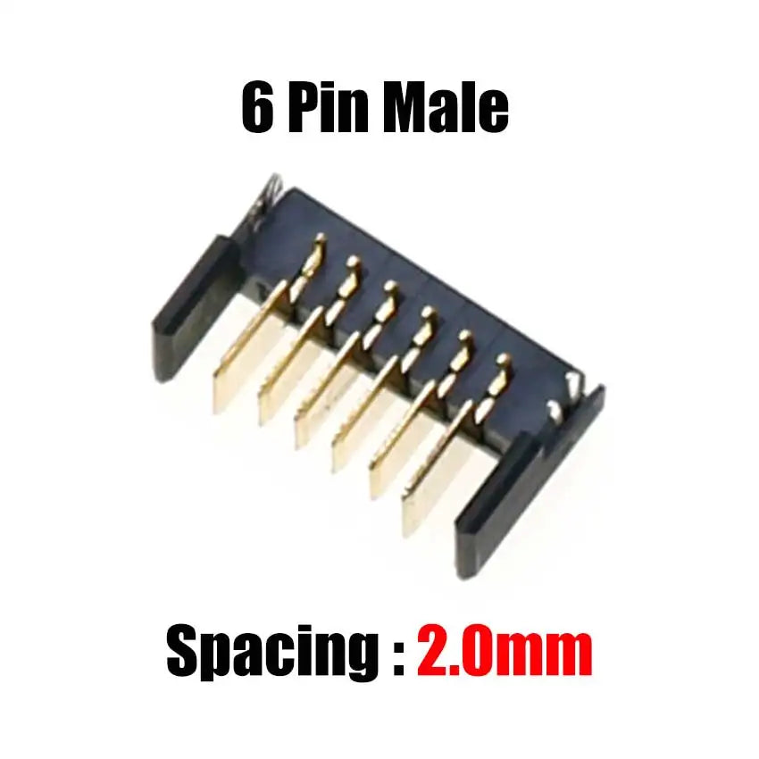 Cltgxdd 10pcs Blade Battery Connector 2.0mm 2.5mm Pitch 4 5 6 7 8 9 10 Pin Plug Male Female Socket PCB Solder Header Receptacle