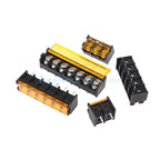 5Pcs HB-9500 2P-10P 9.5mm Barrier Terminal Block Connector with Cover PCB Mount