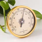 Aluminum Alloy Barometer Thermometer Hygrometer Gauge Tester Temperature Humidity Meter Precision Mechanical Home Office
