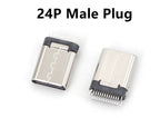10Pcs USB 3.1 Type C 6/16/24 Pin Connector Male Female Charging Port PCB Mount Solder Socket