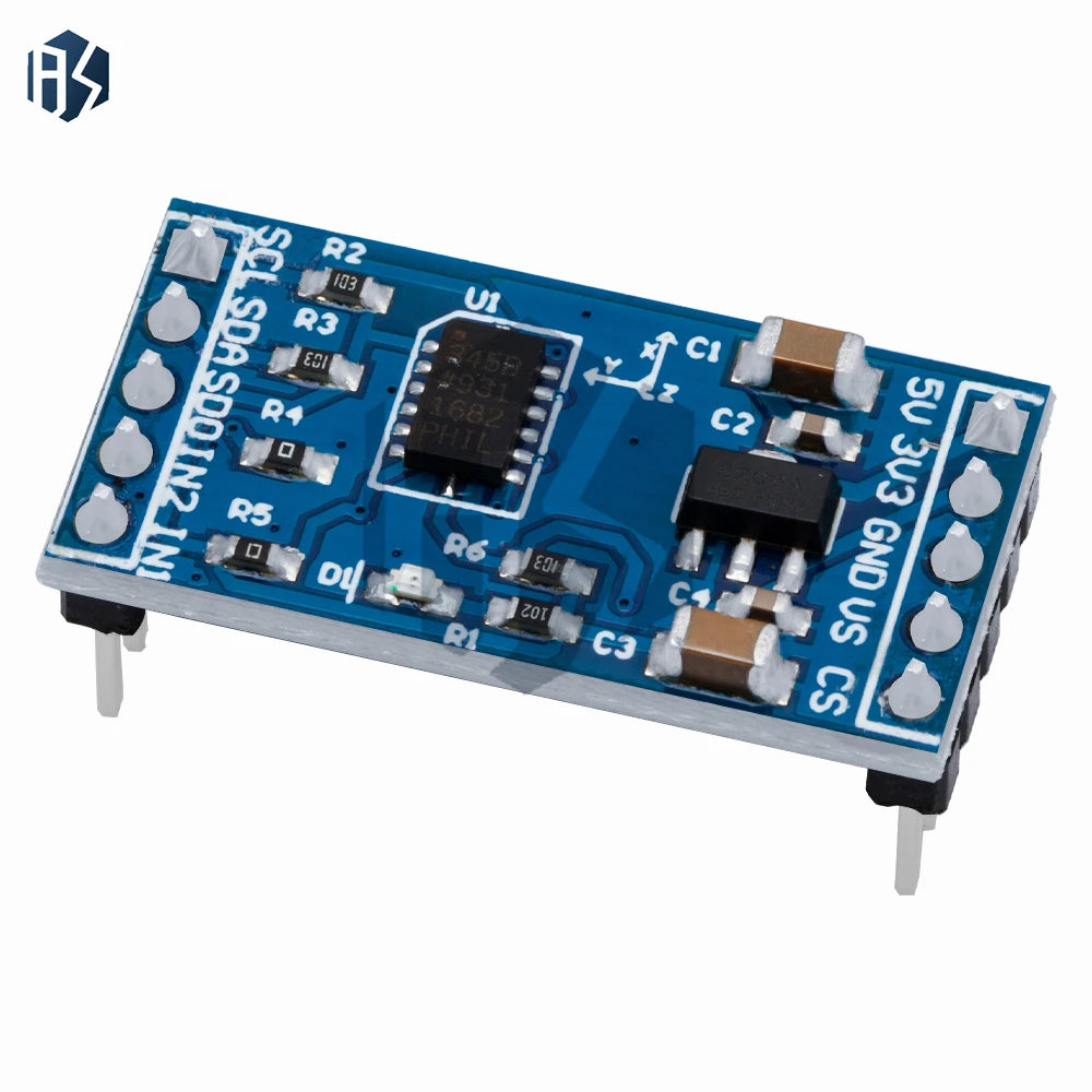 1PCS 3-Axis Digital Accelerometer (ADXL345): Gravity & Tilt Sensor Module – Compatible for Arduino