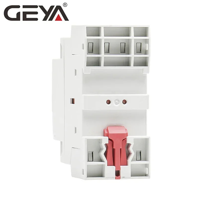 GEYA Din Rail Automatic Modular Household Contactor AC230V 4P 25A 4NO 2NO2NC 3NO1NC 50/60Hz