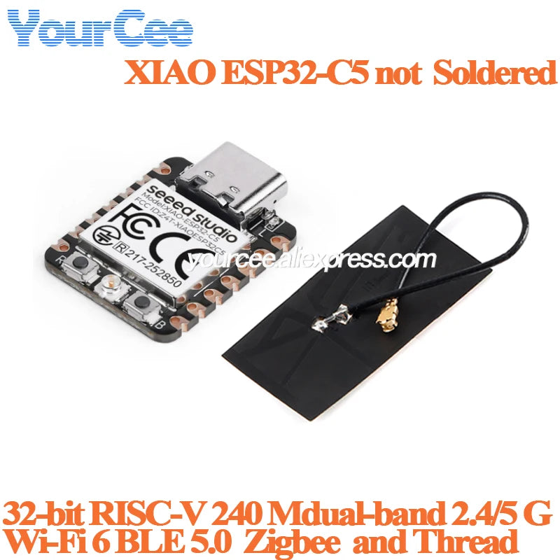 10pcs/1pc Seeed Studio XIAO ESP32C6 ESP32 ESP32C3 ESP32S3 Sense MG24 NRF52840 RA4M1 RP2350 SAMD21G18 RP2040 Development Board