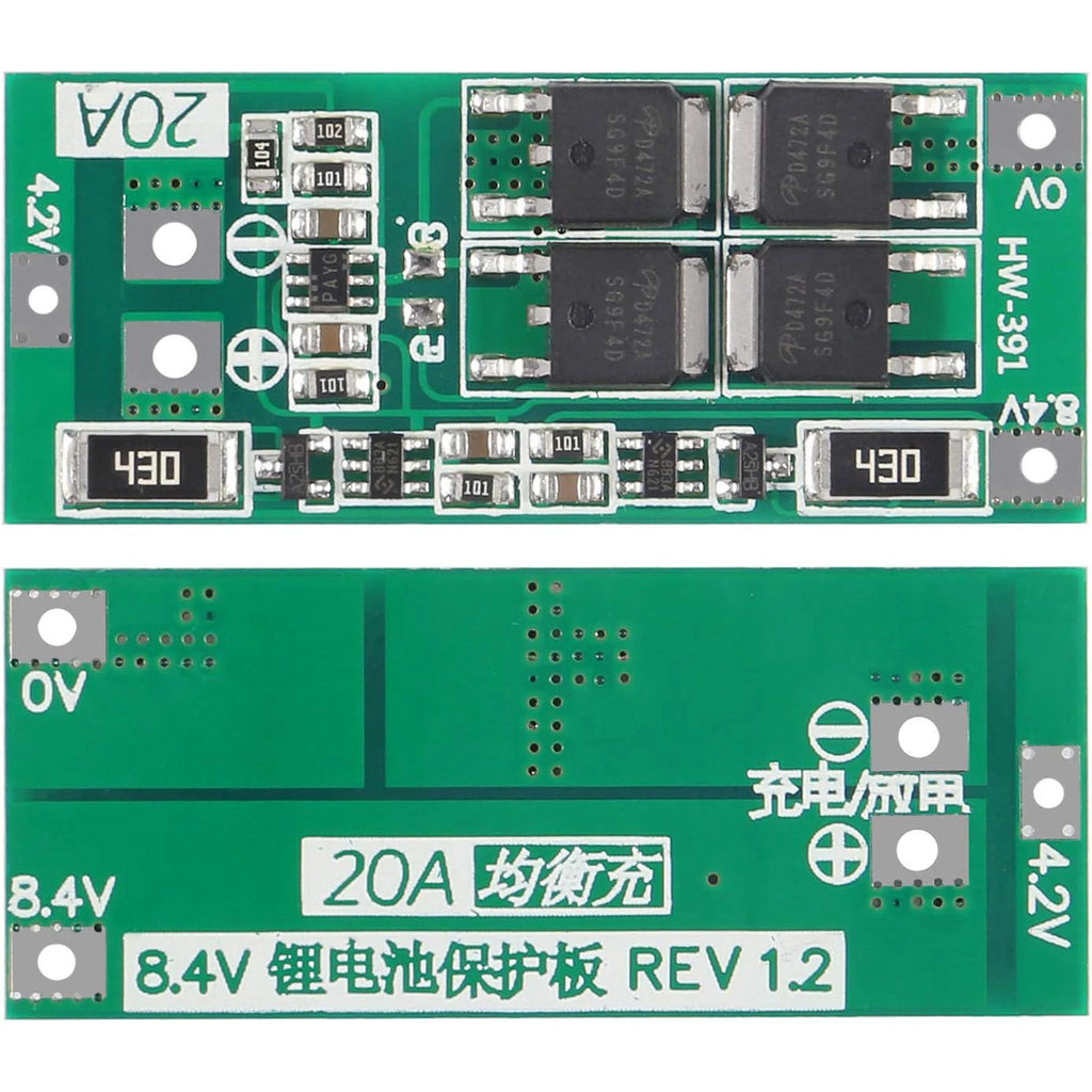 3S 20A BMS 18650 Li-ion Lithium Battery Charger Module BMS Protection Board PCB 11.1V 12V 12.6V Module Over-Discharge