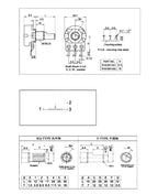 5/10PCS WH148 Potentiometer 15mm Shaft 3Pin B1K B5K B10K B20K B50K B100K B500K Linear Audio Volume Control with Nuts & Washers