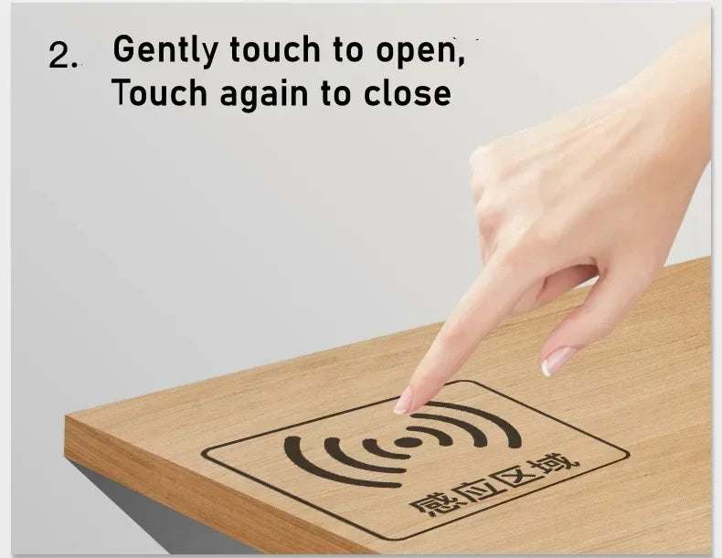 LED Light Switch Control Wireless Touch Sensor Penetrable 25mm Wood Panel 12V 24V 60W Hand Sweep Control Dimmable Touch Dimmer