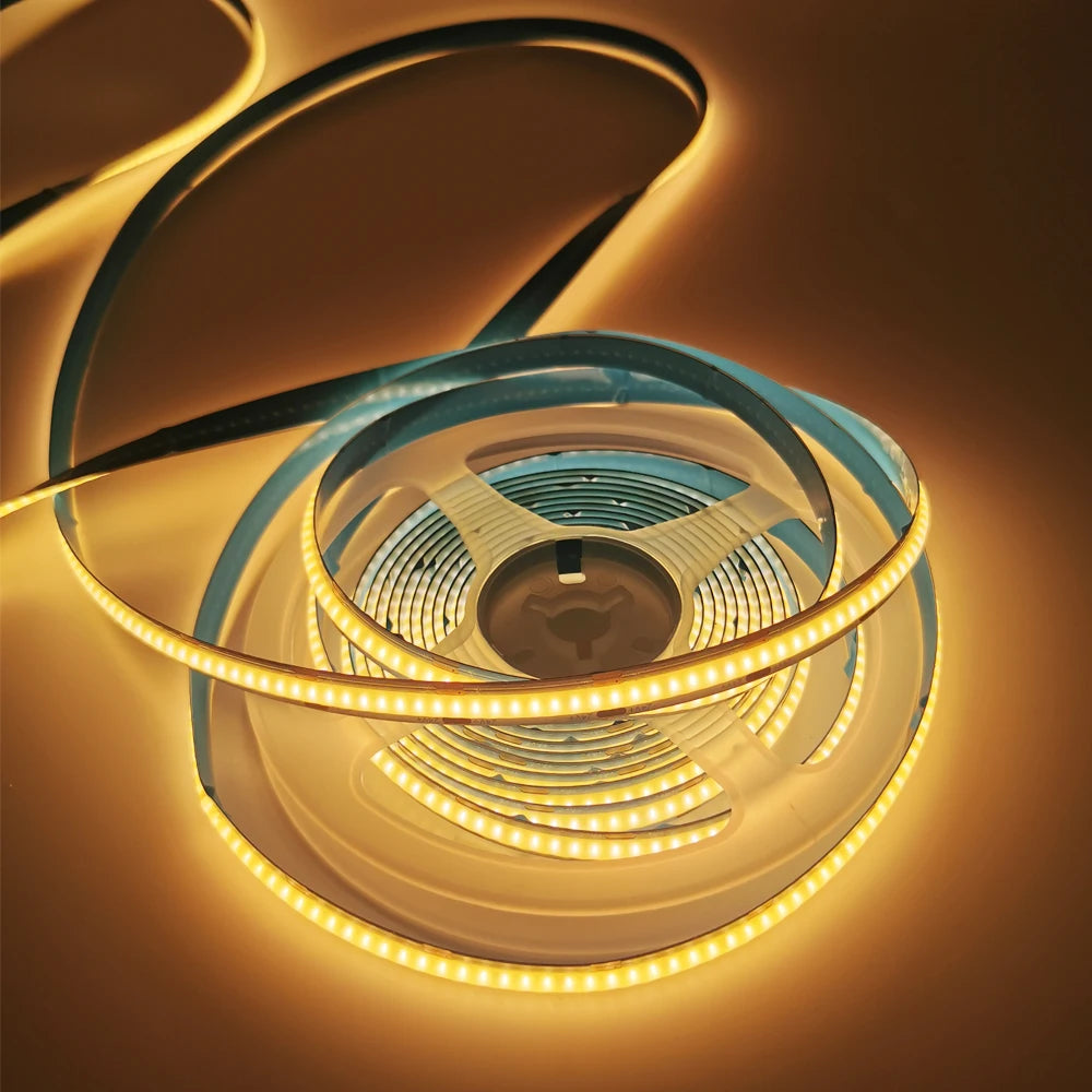 1M-5M Zigbee 3.0 CCT COB LED Strip DC 24V Double Color LED Tape Linear 2700K-6500KRA90 Tuya Zigbee Dimmable for Smartthing Alexa