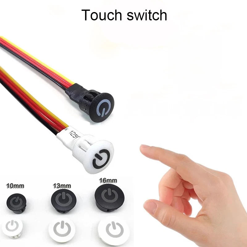 Dimmable Touch Sensor Button Smart Home Switch Controller for DC 5V 12V 24V Closet Corridor LED Strip Light Switch Customized