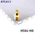 2/5/20Pcs High Current Pogo Pin Theaded M3 M4 M8 Connector 1A 4A 5A Battery DC Power Spring Loaded Needle Test Probe Gold Plated