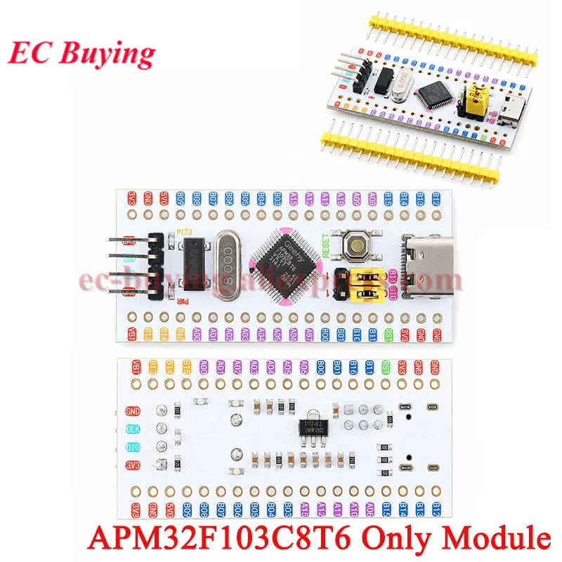 STM32F103C8T6 GD32F103C8T6 CKS32F103C8T6 APM32F103C8T6 STM32 Type-C ARM Chip Core System Development Board Module 32F103C8T6