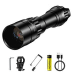 UniqueFire 1605 T38/50/67/75 IR850NM 940NM LED Infrared FlashLight Dimmer Switch illuminator USB Rechargeable Torch Night Vision