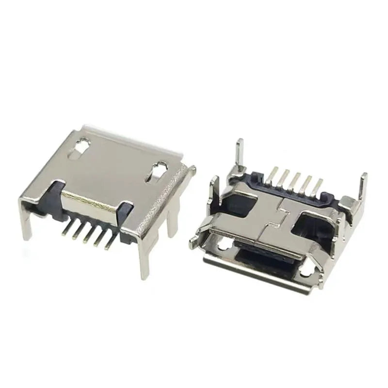 240Pcs 24 Models Micro USB Connector Socket Jack MP3/4/5 Moblie Phone And Mobile Power Ban Assorted Kit SMD DIP Socket Set