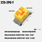 Fixed Modular Wire Connectors Compact Splicing Lighting Push-in Multi Link Terminal Block 1 in Multiple Out 225 Series 1