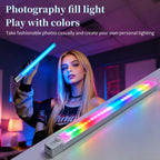 30cm 50cm Magnetic LED RGB Cabinet Light with Motion Sensor USB-C Wireless Night Light with 5 Modes for Closet Gaming Atmosphere