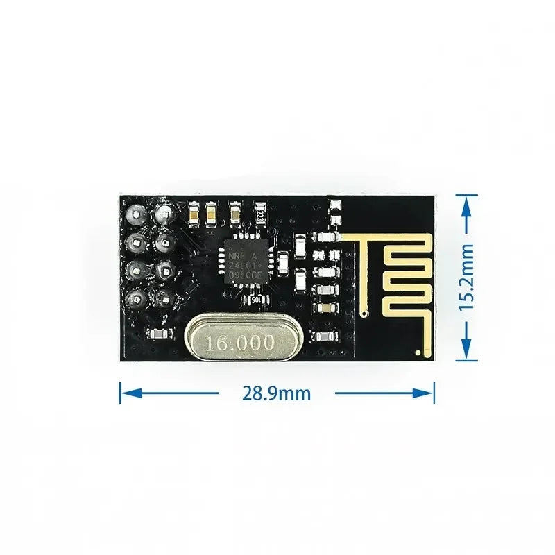 1-10PCS NRF24L01 2.4GHz 2Mbit/s Wireless Data Transmission RF Transceiver Module Board 1.9-3.6V For Arduino DIY