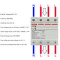 40A 63A 230V Din Rail Automatic Recovery Reconnect Over Voltage Under Voltage Protective Device Protection Relay