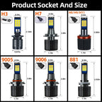 2PCS Strobe Car Fog Lamp H1 H3 H8 H11 LED 9005 HB3 9006 Hb4 H7 Auto Daytime Running Light Flash Driving Bulb White