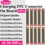 10Pcs/50PCS Original USB Charger FPC Connector For Samsung S25 S24 S22 S23 Ultra S21 Plus Dock Port Plug