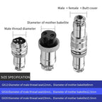 5/10/20 Set GX12 GX16 GX20 Docking Connector 2 3 4 5 6 7 8 9 10 12 14 15 Pin Male Female Aviation Plug Socket Circular Connector