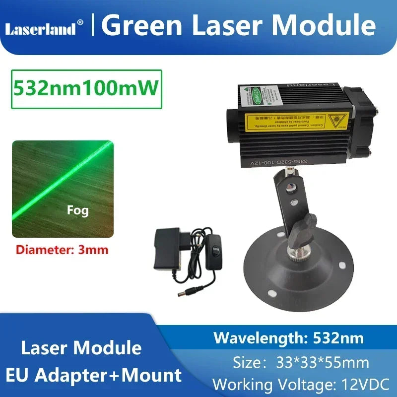650nm 520nm Red Green Dot Fat Beam Laser Diode Module for Stage Escape Room Wine Base Bar KTV Use
