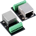 RJ45 Breakout Board, Ethernet Single Female Connector Breakout Board, Female Connector Breakouts Board, 2.54mm Pitch
