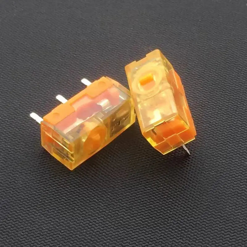 2Pcs/lot New TTC dustproof gold series mouse micro switch 3-pin gold alloy contact 30M 60M 80 million click life mouse button