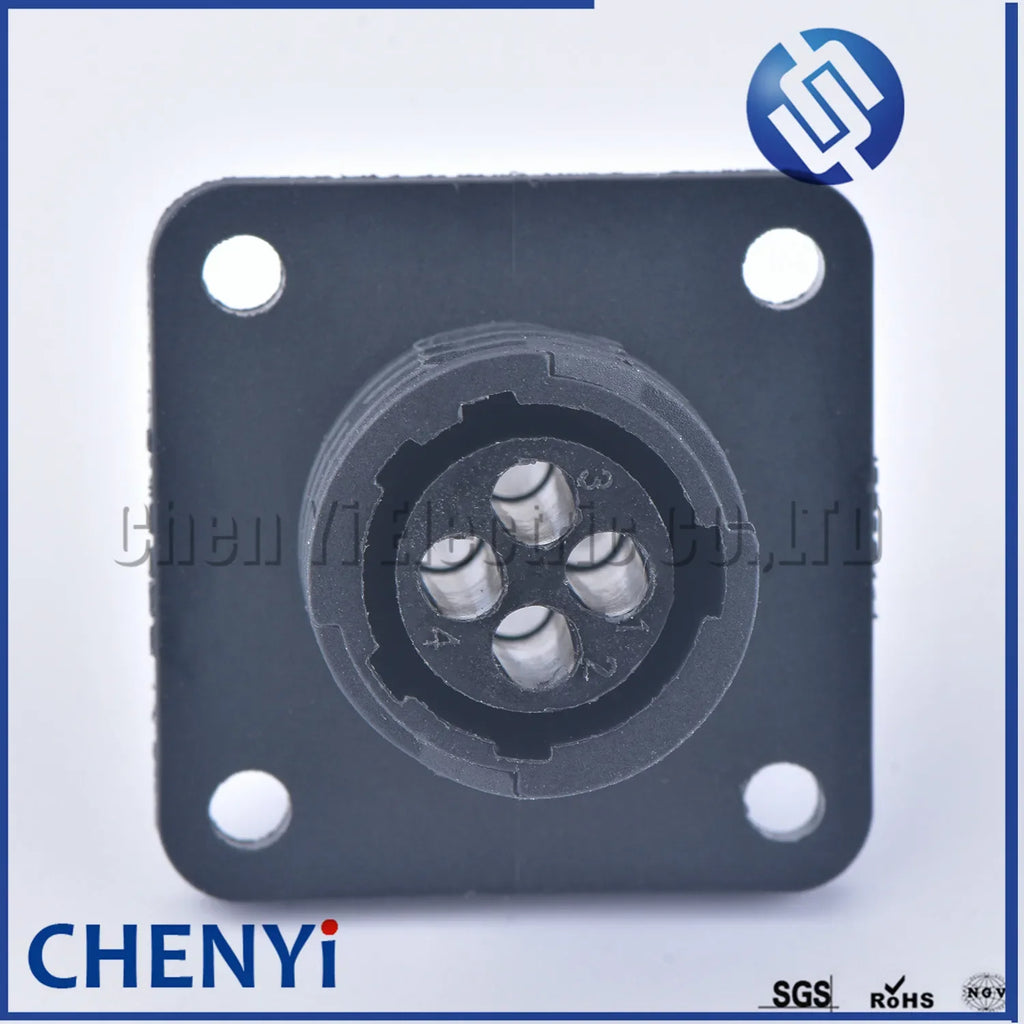 4 Pin auto sensor plug Aviation Wiring Black Circular Connector Plug 182921-1 182658-1 206429-1 with Pin For SMT SMEMA