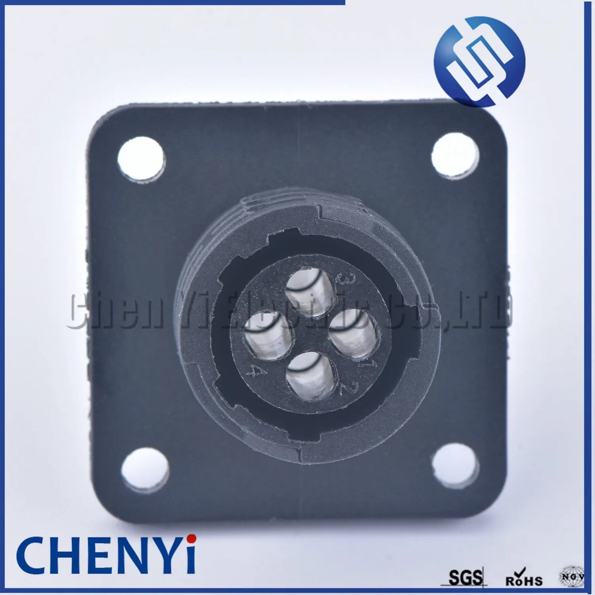4 Pin auto sensor plug Aviation Wiring Black Circular Connector Plug 182921-1 182658-1 206429-1 with Pin For SMT SMEMA