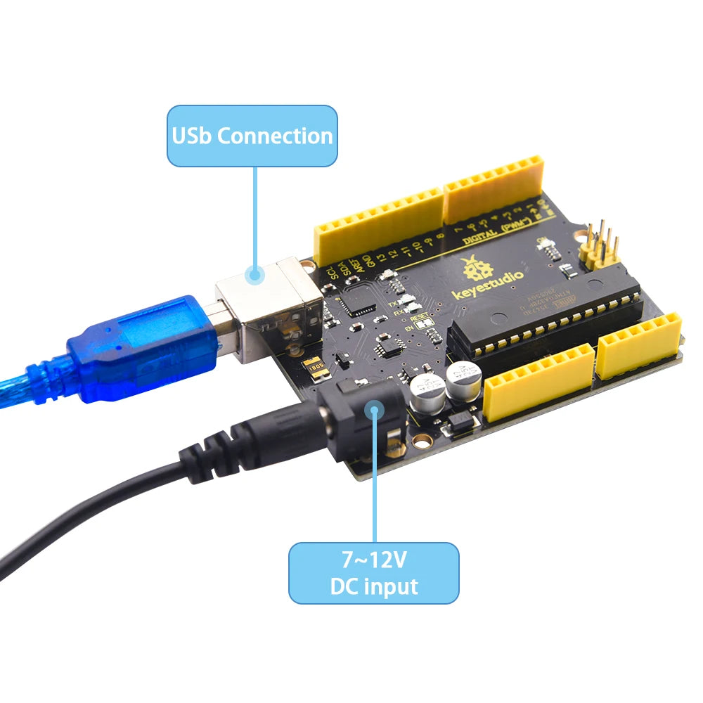 Keyestudio WIFI UNOR3 Development Board ATMEGA16U2/ ATMEGA328P/CP2102 +USB Cable With  Gift Box Compatible With Arduino Uno R3