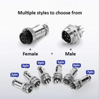 GX12/GX16/GX20 2/3/4/5/6/7 Pin Male&Female Docking Aviator Aviation Plug Socket Circular Connector
