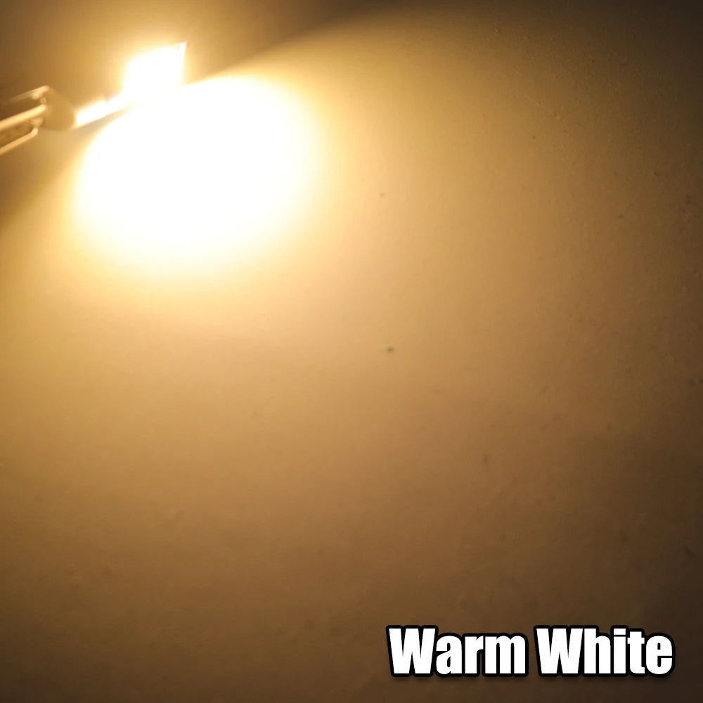 2x T10 LED Lamp W5W 168 194 LED Bulb License Plate Light 6000K Super Bright Warm White Ice Blue 3030 Car Interior Reading Lights