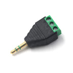 1-10PCS 3.5mm 2.5mm 2/3/4 Pole Male Plug / Female Socket To Screw Terminal Connector Mono/Stereo 1/8 Inch Headphone Audio Jack