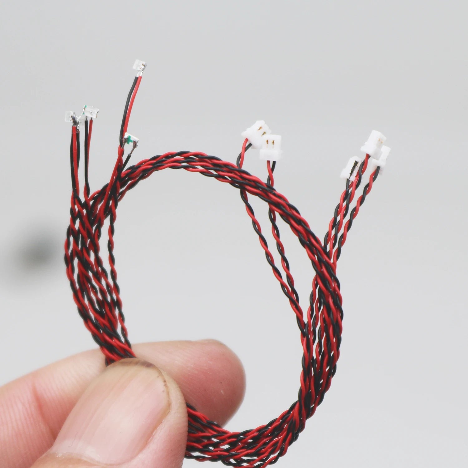 5pcs Wired 20cm 0805 SMD Led Lamp Plus 2Pin 3V Diy Model Scenes Planes Ships Car Toys Lighting Diorama Materials Gunda Robots