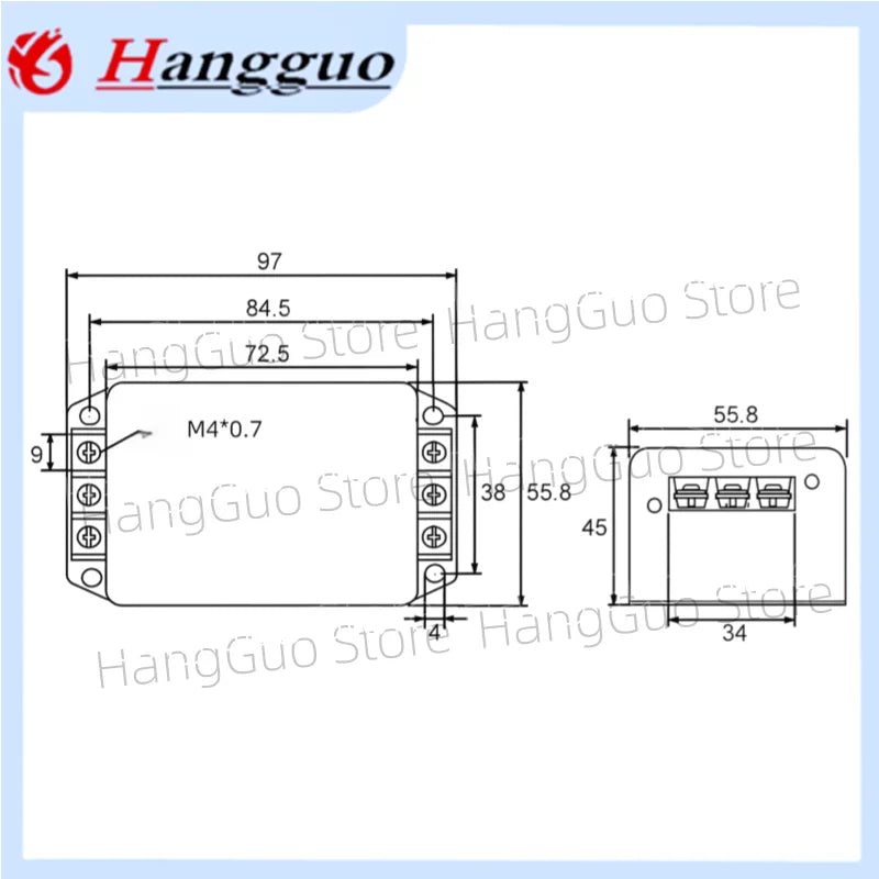 Brand new and original  CW4L2-40A-S(005) Single-phase  220V  power filter AC EMI power supply anti-interfe CW4L2-40A-S