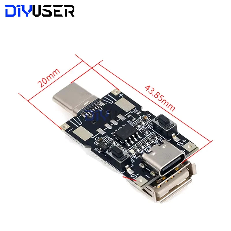 USB Type-C PD Trigger Module 100W 5A QC3.0 Adapter Cable 5V 9V 12V 15V 20V Output for Laptop Charger Power Supply DIY