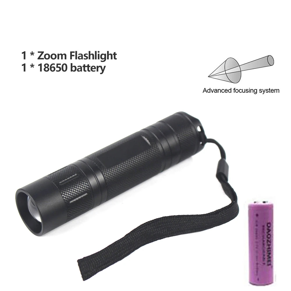 Rechargeable IR 940NM & 850NM LED Infrared Flashlight Zoomable Tactical Torch for Coyote Hog Predator Hunting Infrared Radiation