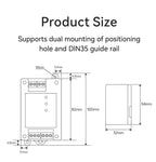 Industrial 2way Cache Type RS485 to 1way RS485 Hub DC 8~28V Optical Isolation Multi to one Hub CDEBYTE E810-R21 ESD Protection