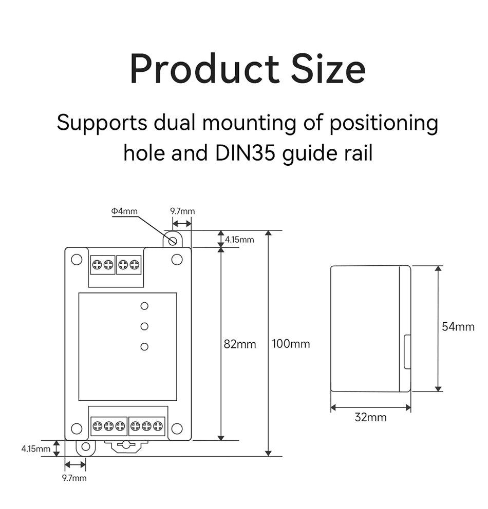 Industrial 2way Cache Type RS485 to 1way RS485 Hub DC 8~28V Optical Isolation Multi to one Hub CDEBYTE E810-R21 ESD Protection