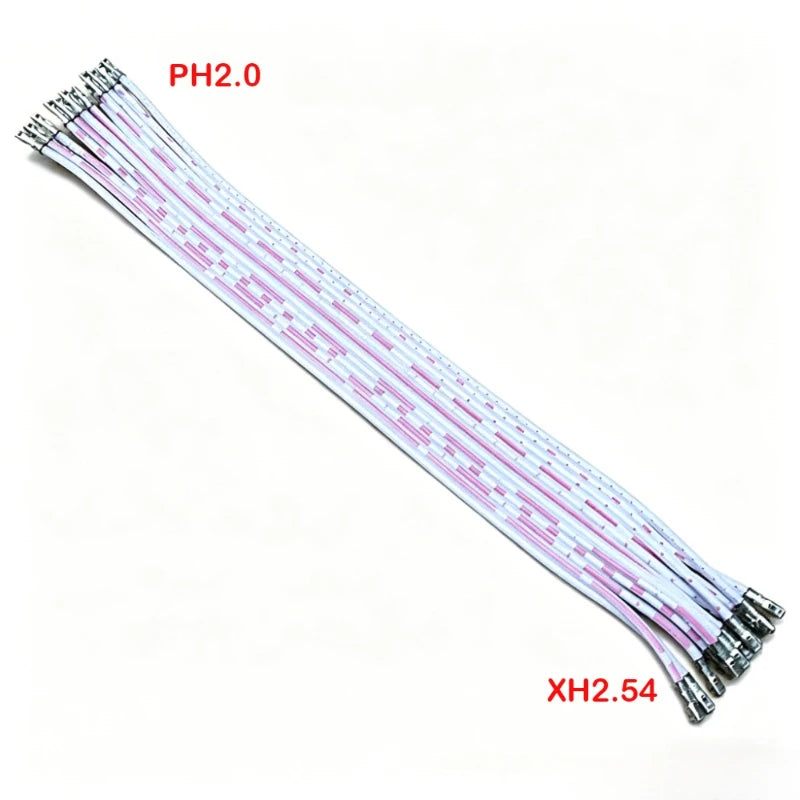 10pcs PH2.0/XH2.54/PH2.0 to XH2.54 12P Flat Convert Adapter Cable 10/20/30cm Without Shell Plug Wire with Terminal Pre-crimped