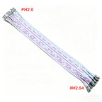 10pcs PH2.0/XH2.54/PH2.0 to XH2.54 12P Flat Convert Adapter Cable 10/20/30cm Without Shell Plug Wire with Terminal Pre-crimped